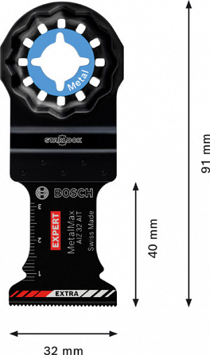 EXPERT MetalMax AIZ 32 AIT list za večnamensko orodje, 40 x 32 mm