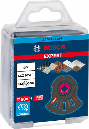 EXPERT MultiMaterial Segment ACZ 105 ET list za večnamensko orodje, 5 kosov