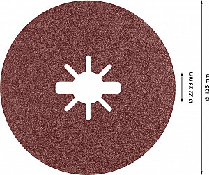EXPERT R781 Prisma Ceramic X-LOCK vlaknena keramična plošča, 125 mm, 22,23 mm, G 80, 5 kosov