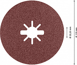 EXPERT R781 Prisma Ceramic X-LOCK vlaknena keramična plošča, 115 mm, 22,23 mm, G 80