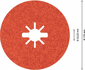 EXPERT R782 Prisma Ceramic X-LOCK vlaknena keramična plošča, 125 mm, 22,23 mm, G 36