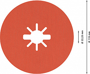 EXPERT R782 Prisma Ceramic X-LOCK vlaknena keramična plošča, 115 mm, 22,23 mm, G 60