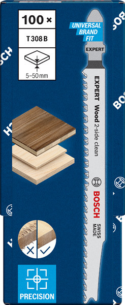 EXPERT ‘Wood 2-side clean’ T 308 B list za vbodno žago, 100 kosov