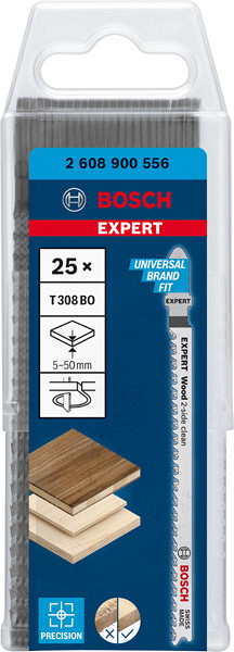 EXPERT ‘Wood 2-side clean’ T 308 BO list za vbodno žago, 25 kosov