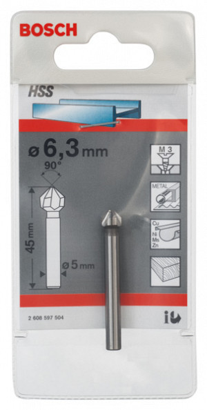 Grezilo PRO Soft Metal HSS, 6,3 x 45 mm, M3