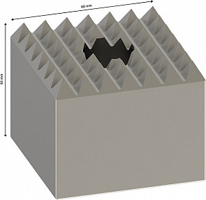 Jekleno teptalo PRO SDS max-4C, 60 x 60 mm