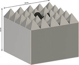 Jekleno teptalo PRO SDS max-4C, 60 x 60 mm
