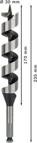 Kačasti sveder PRO Wood, 30 x 170 x 235 mm