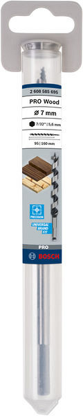 Kačasti sveder PRO Wood, 7 x 95 x 160 mm