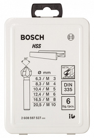 Komplet grezil PRO Soft Metal HSS, 6 kosov