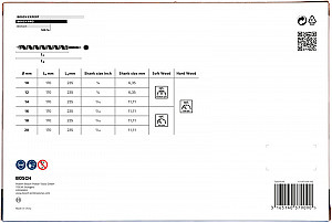 Komplet kačastih svedrov PRO Wood, L235, 6-delni