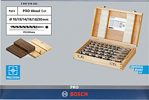 Komplet kačastih svedrov PRO Wood, L235, 6-delni