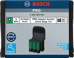 Komplet nastavkov PRO Impact, pokrovi PET, 1/2