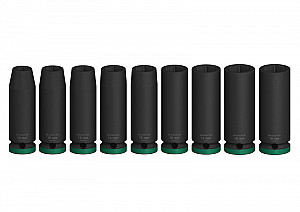 Komplet PRO Impact Socket Set, 1/2 palca, globok, 9-delni