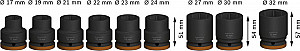 Komplet PRO Impact Socket Set, 3/4 palca, standardni, 9-delni