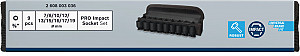 Komplet PRO Impact Socket Set, 3/8 palca, standardni, 9-delni