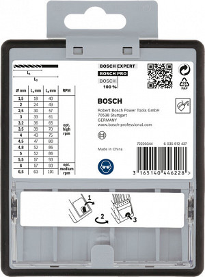Komplet spiralnih svedrov PRO Metal HSS-G, 13 kosov