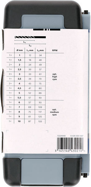 Komplet spiralnih svedrov PRO Metal HSS-G, 18 kosov