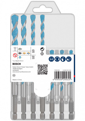 Komplet svedrov EXPERT HEX-9 Multi Construction, 5/5,5/6/7/8/10 mm, 7 kosov
