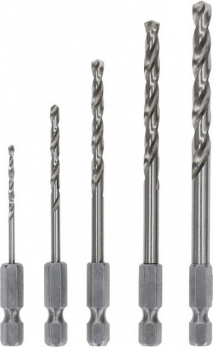 Komplet svedrov PRO Metal HSS-G Hex, 5 kosov