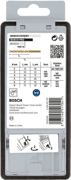 Komplet svedrov PRO Stainless Steel HSS-Co, 6 kosov