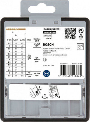 Komplet svedrov PRO Stainless Steel HSS-Co, 13 kosov
