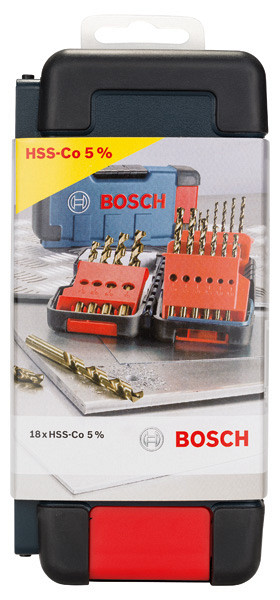 Komplet svedrov PRO Stainless Steel HSS-Co, 18 kosov