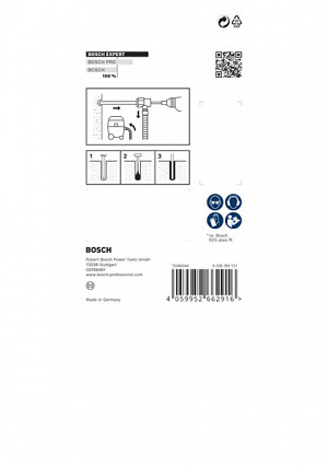 Komplet udarnih svedrov EXPERT SDS Clean plus-8X 8 x 100 x 225
