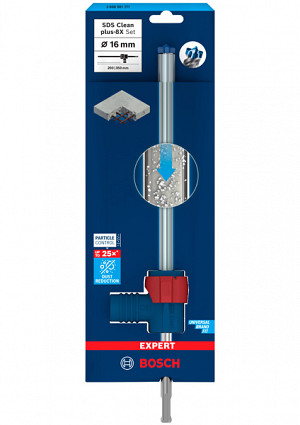 Komplet udarnih svedrov EXPERT SDS Clean plus-8X 16 x 200 x 350