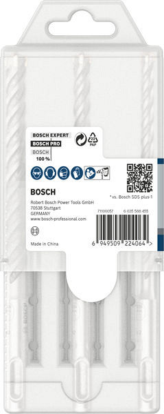 Komplet udarnih svedrov PRO SDS plus-5X, 6/8/10 mm, 3 kosi