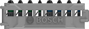 Komplet vijačnih nastavkov PRO Impact, PH1; PH2 (x 2); PH3; PZ1; PZ2 (x 2); PZ3, 25 mm, 8 kosov