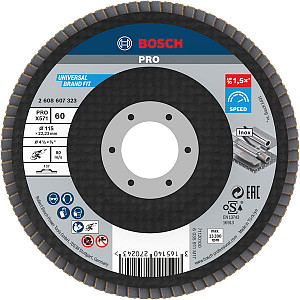 Lamelna brusna plošča PRO X571, 115 mm, G60