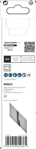 List PRO Medium-Thick Metal precise S937BEF, 1,1 x 25 x 150 mm, 5 kosov