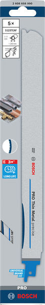 List PRO Thin Metal precise S1237EAF 1,1 x 25 x 300 mm, 5 kosov