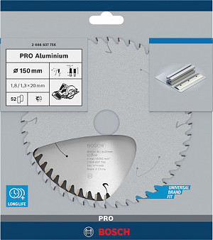 List za krožno žago PRO Aluminium cordless, 150 x 1,8 x 20 mm