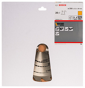 List za krožno žago PRO Construct Wood, 250 x 3,2 x 30 mm