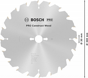 List za krožno žago PRO Construct Wood, 300 x 3,2 x 30 mm
