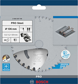 List za krožno žago PRO Steel cordless, 136 x 1,6 x 20 mm