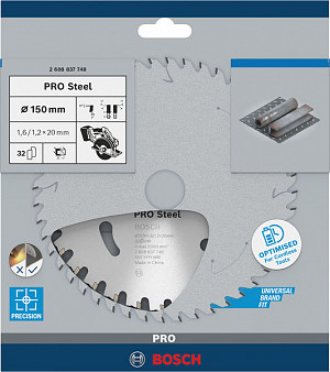 List za krožno žago PRO Steel cordless, 150 x 1,6 x 20 mm