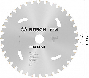 List za krožno žago PRO Steel cordless, 173 x 1,6 x 20 mm