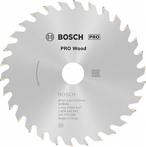 List za krožno žago PRO Wood, 130 x 2,4 x 20 mm, T30