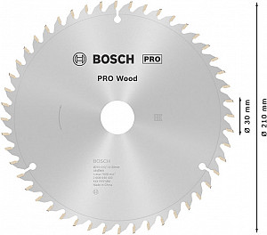 List za krožno žago PRO Wood, 210 x 2 x 30 mm