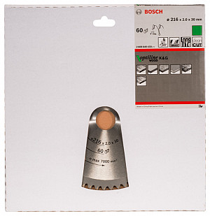 List za krožno žago PRO Wood, 216 x 2 x 30 mm, T60