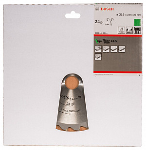 List za krožno žago PRO Wood, 216 x 2 x 30 mm, T24