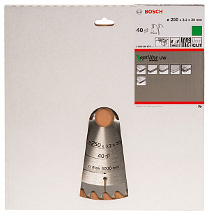 List za krožno žago PRO Wood, 250 x 3,2 x 30 mm, T40
