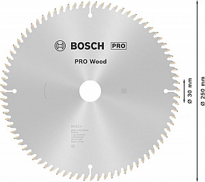 List za krožno žago PRO Wood, 250 x 3,2 x 30 mm, T80