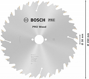 List za krožno žago PRO Wood, 250 x 3,2 x 30 mm, T24