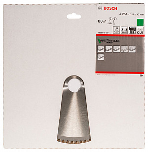 List za krožno žago PRO Wood, 254 x 2,5 x 30 mm, T80