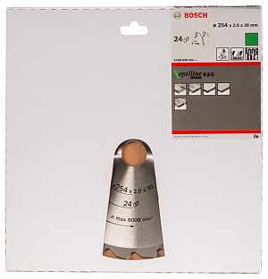 List za krožno žago PRO Wood, 254 x 2 x 30 mm, T24