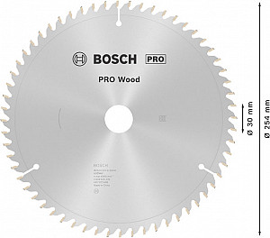 List za krožno žago PRO Wood, 254 x 2 x 30 mm, T60